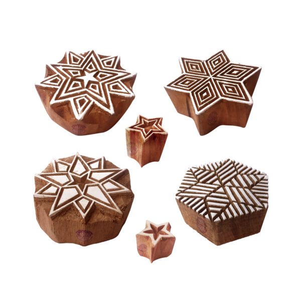 Star Wooden Stamps - Set