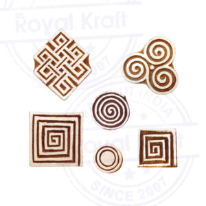 Square Wooden Stamps - Set