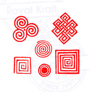 Square Wooden Stamps - Set