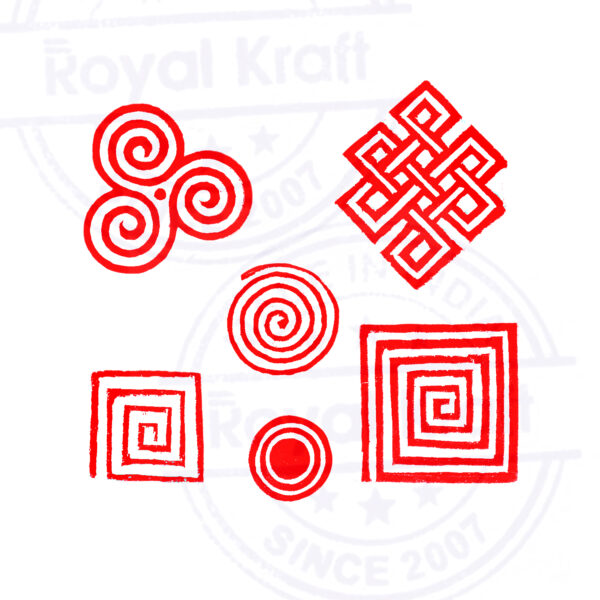 Square Wooden Stamps - Set