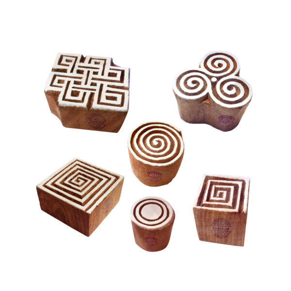 Square Wooden Stamps - Set