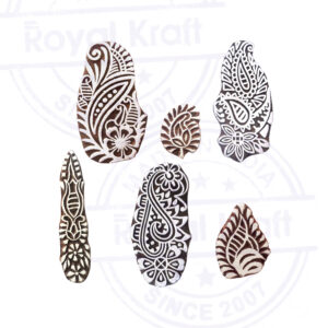 Floral Wooden Stamps - Set