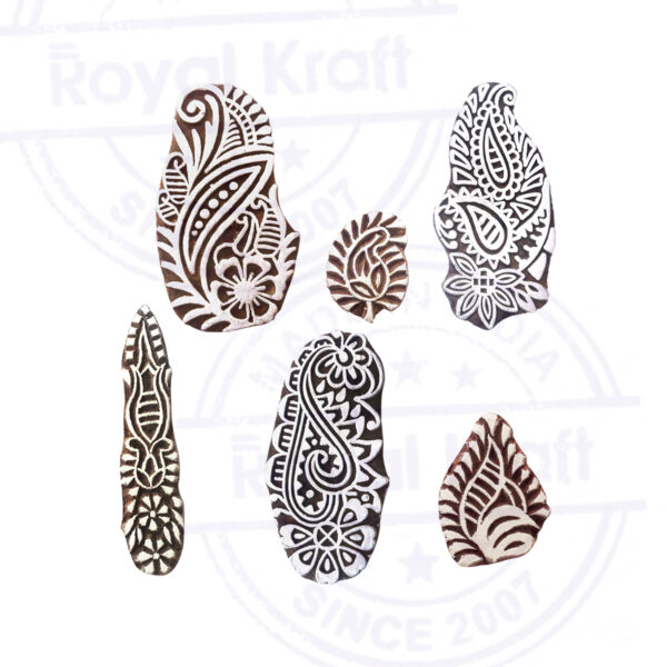 Floral Wooden Stamps - Set