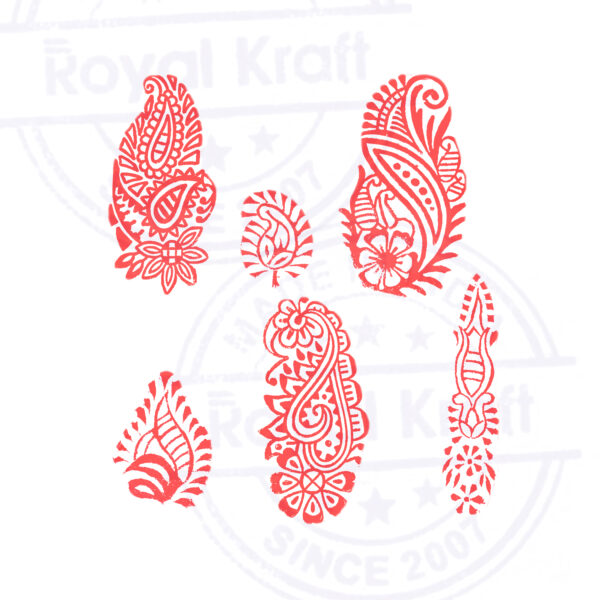 Floral Wooden Stamps - Set