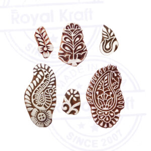 Floral Wooden Stamps - Set