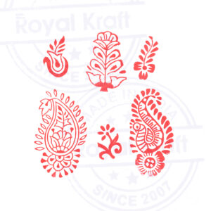 Floral Wooden Stamps - Set