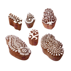 Floral Wooden Stamps - Set
