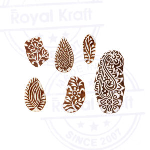 Floral Wooden Stamps - Set