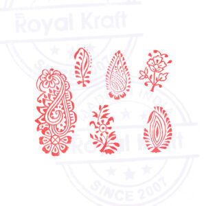 Floral Wooden Stamps - Set