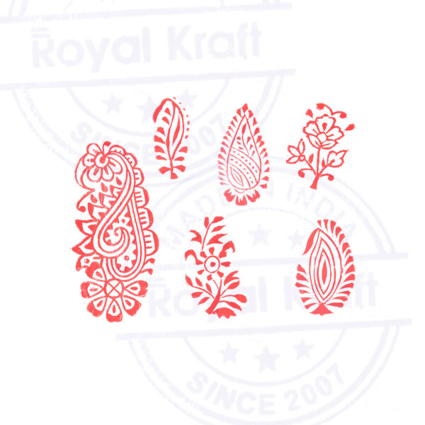 Floral Wooden Stamps - Set