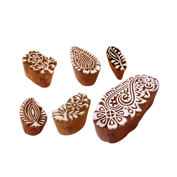Floral Wooden Stamps - Set