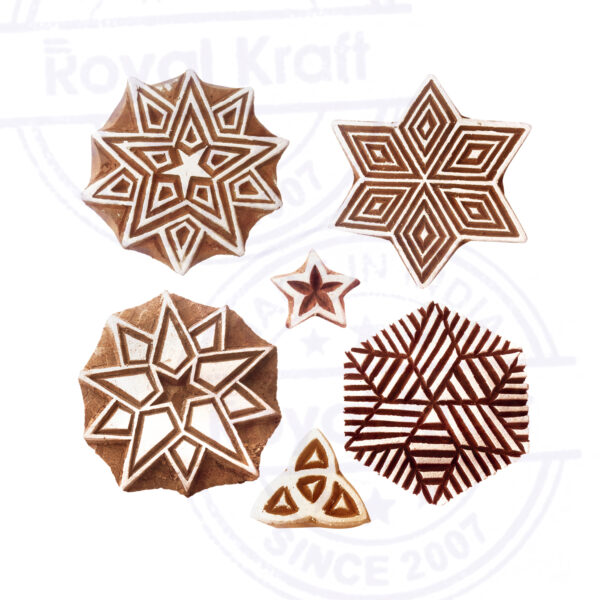 Star Wooden Stamps - Set