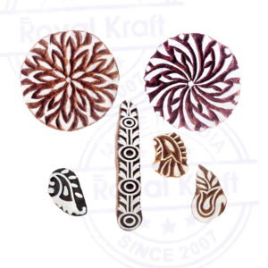 Round Wooden Stamps - Set