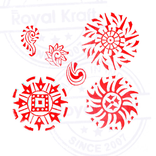 Round Wooden Stamps - Set