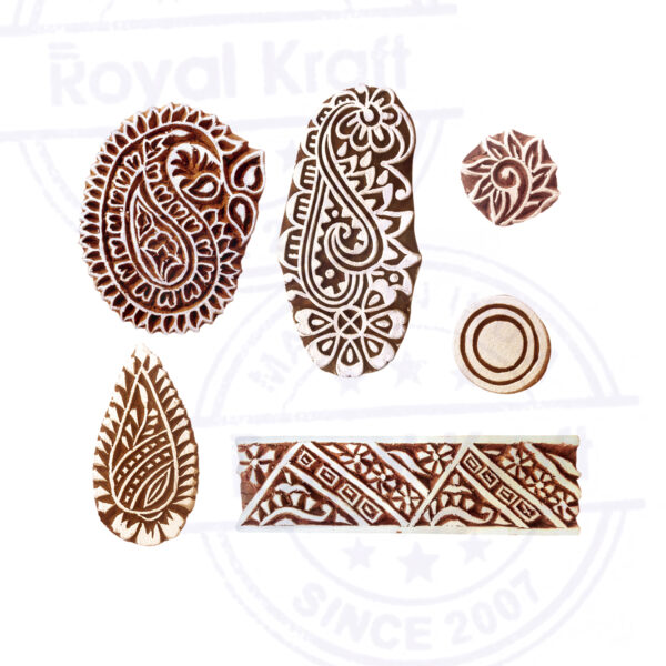 Paisley Wooden Stamps - Set