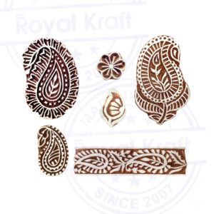 Paisley Wooden Stamps - Set