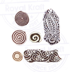 Round Wooden Stamps - Set