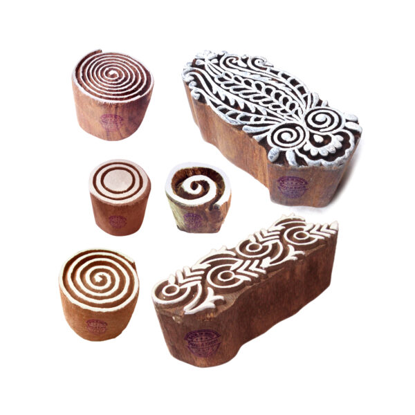 Round Wooden Stamps - Set
