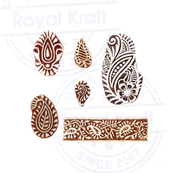 Paisley Wooden Stamps - Set