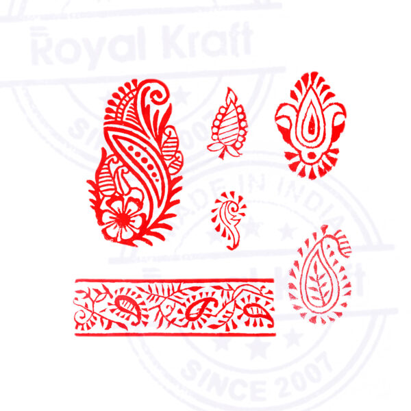 Paisley Wooden Stamps - Set