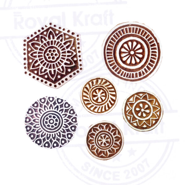 Round Wooden Stamps - Set