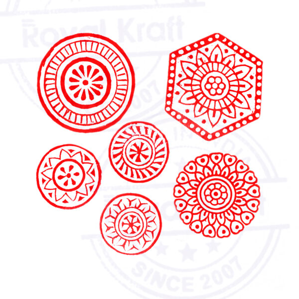 Round Wooden Stamps - Set