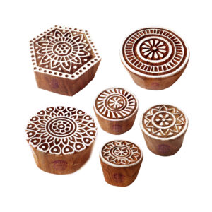 Round Wooden Stamps - Set