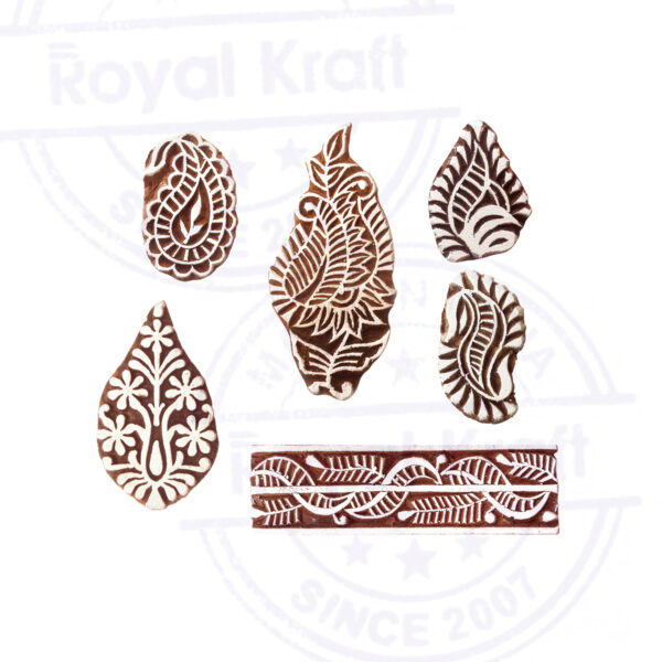Paisley Wooden Stamps - Set