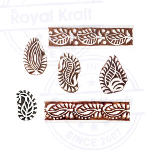 Paisley Wooden Stamps - Set