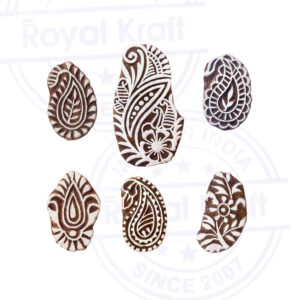 Paisley Wooden Stamps - Set