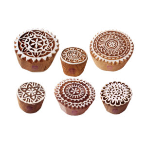 Round Wooden Stamps - Set