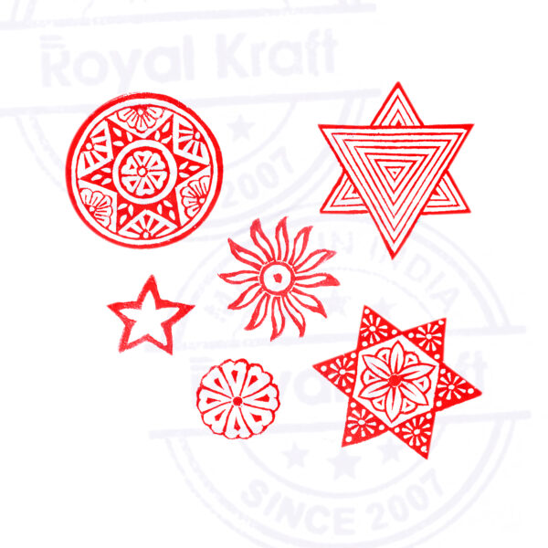 Star Wooden Stamps - Set