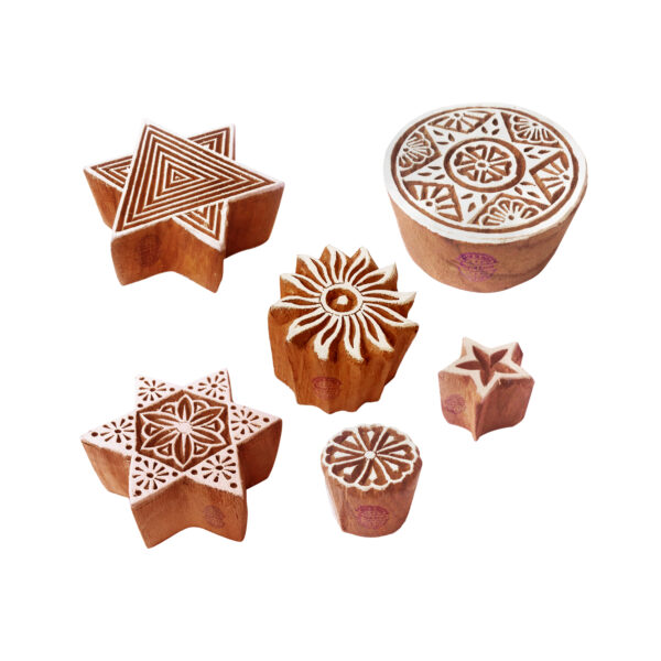 Star Wooden Stamps - Set