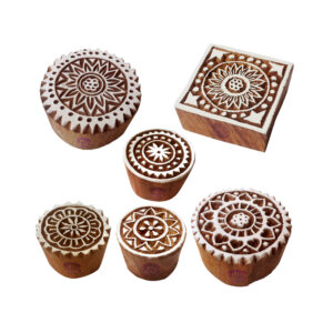 Round Wooden Stamps - Set