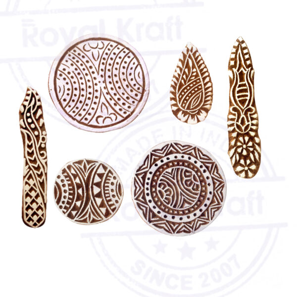 Round Wooden Stamps - Set