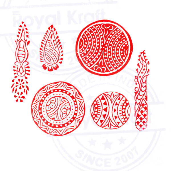 Round Wooden Stamps - Set