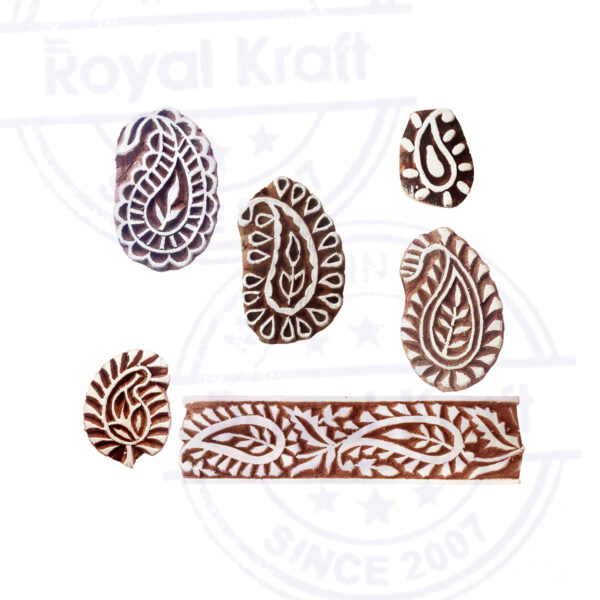 Paisley Wooden Stamps - Set