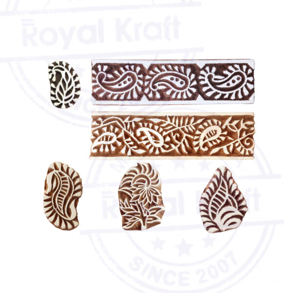 Paisley Wooden Stamps - Set