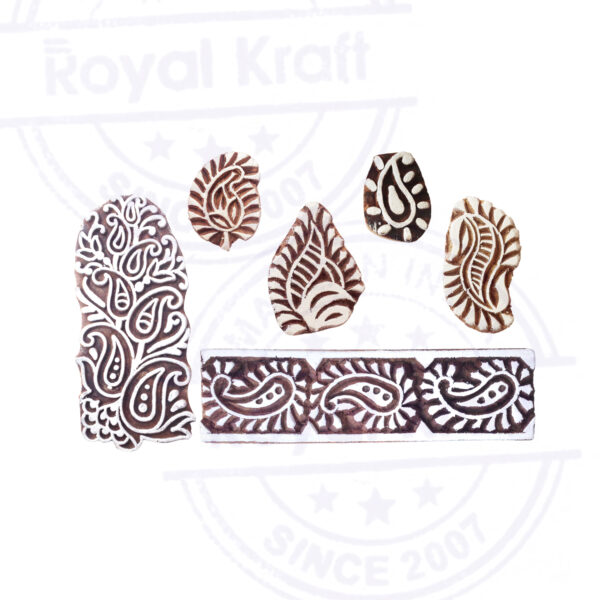 Paisley Wooden Stamps - Set