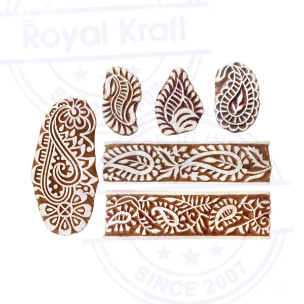 Paisley Wooden Stamps - Set