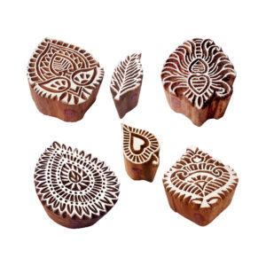 Floral Wooden Stamps - Set