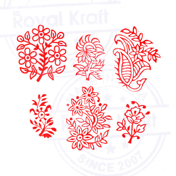 Floral Wooden Stamps - Set