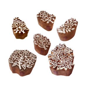 Floral Wooden Stamps - Set