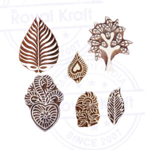 Floral Wooden Stamps - Set