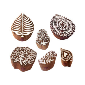 Floral Wooden Stamps - Set