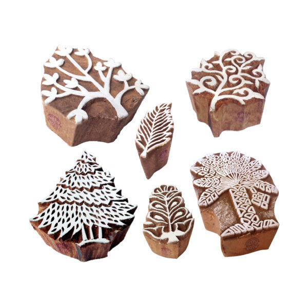 Tree Wooden Stamps - Set