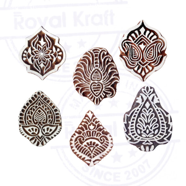 Floral Wooden Stamps - Set