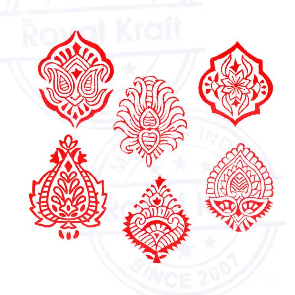 Floral Wooden Stamps - Set