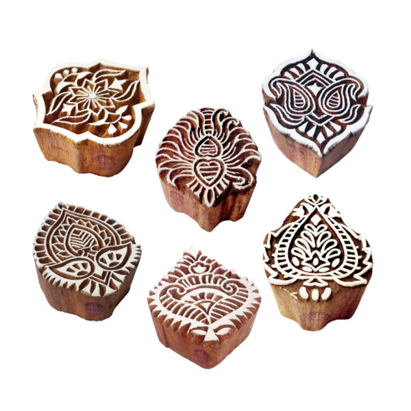 Floral Wooden Stamps - Set