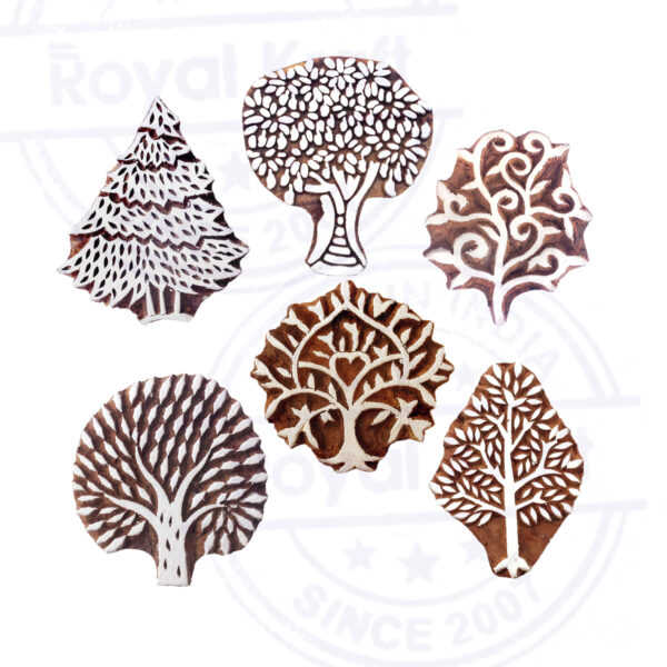 Tree Wooden Stamps - Set